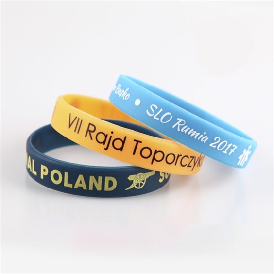 custom printed rubber bracelets