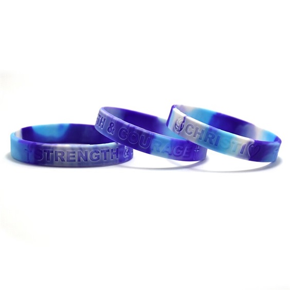 custom swirl silicone wristbands