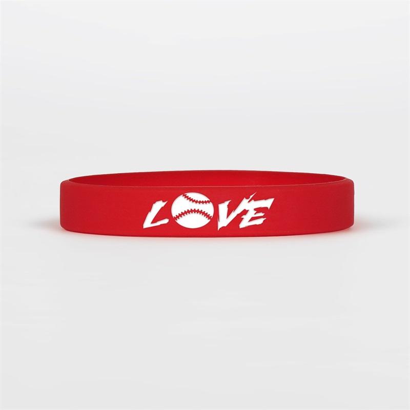 baseball silicone bracelets